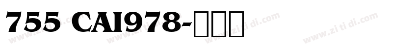 755 CAI978字体转换